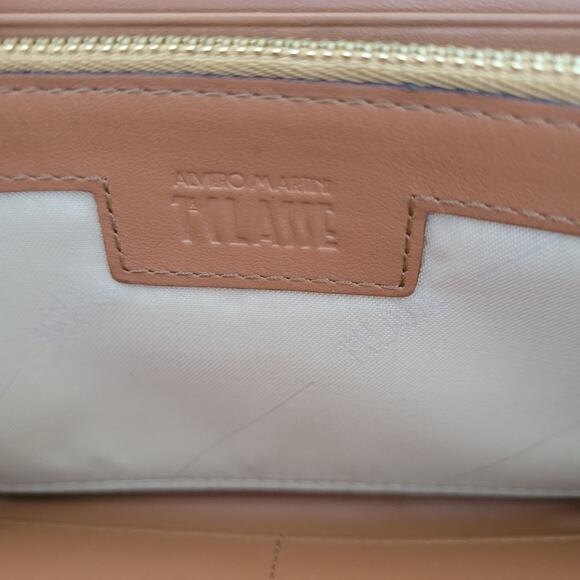 Alviero Martini Organizer Wallet US Map Geo Leather Italian Zip Around Clutch - Picture 6 of 11